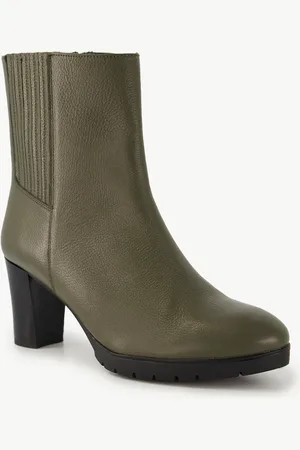 Ulla Popken Leder-Stiefeletten, Damen, , Größe: 38, Sonstige/Leder