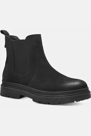 Ulla Popken Tamaris Leder-Chelseaboots, Damen, , Größe: 37, Polyester/Leder