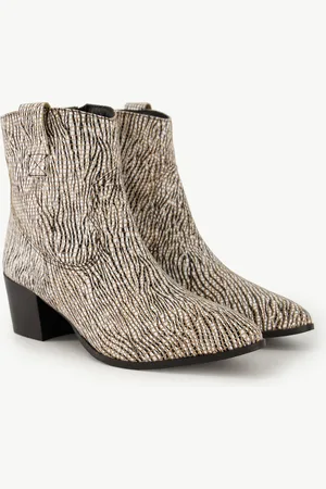 Ulla Popken Leder-Stiefeletten, Damen, , Größe: 38, Leder/Synthetische Fasern