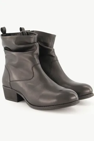 Ulla Popken Leder-Stiefeletten, Damen, , Größe: 38, Sonstige/Leder