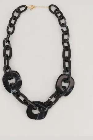 Ulla Popken Große Größen Kette, Damen, , Größe: One Size, Kunststoff/Metallische Fasern