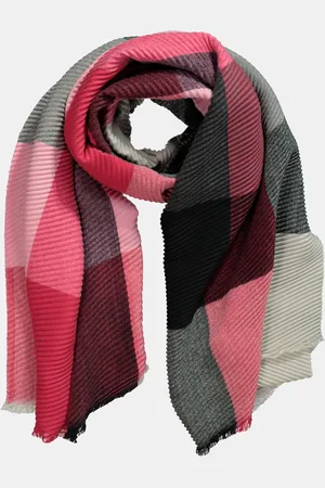 Ulla Popken Große Größen Plissee-Schal, Damen, , Größe: One Size, Polyester