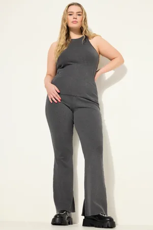 STUDIO UNTOLD Große Größen Schlaghose, Damen, , Größe: 42/44, Baumwolle/Polyester