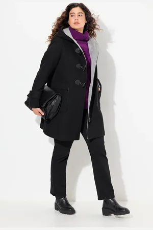 Ulla Popken Große Größen Dufflecoat, Damen, , Größe: 42/44, Polyester/Wolle