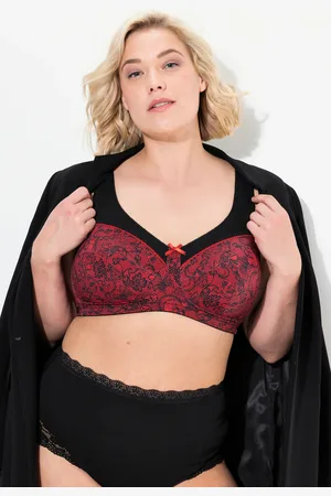 Ulla Popken Große Größen Entlastungs-BH, Damen, , Größe: 100C, Synthetische Fasern