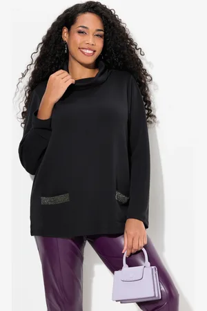 Ulla Popken Große Größen Sweatshirt, Damen, , Größe: 42/44, Synthetische Fasern/Polyester
