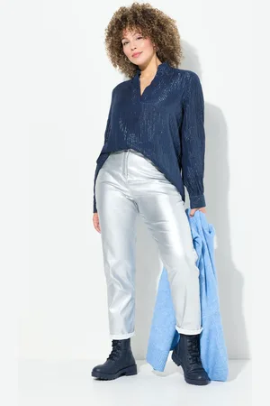 Ulla Popken Große Größen Mom-Jeans, Damen, , Größe: 42, Viskose/Synthetische Fasern