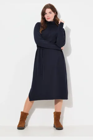 Ulla Popken Große Größen Strickkleid, Damen, , Größe: 42/44, Baumwolle