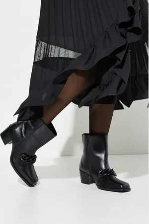 Ulla Popken Leder-Stiefeletten, Damen, , Größe: 39, Sonstige/Leder