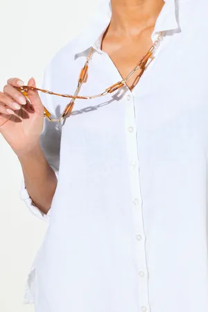 Ulla Popken Große Größen Longkette, Damen, , Größe: One Size, Metallische Fasern/Kunststoff/Zink