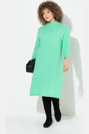 Ulla Popken Große Größen Strickkleid, Damen, , Größe: 42/44, Synthetische Fasern/Polyester