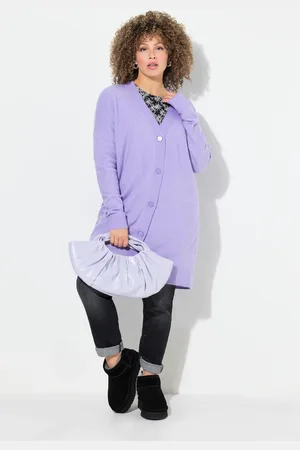 Ulla Popken Große Größen Strickjacke, Damen, , Größe: 42/44, Synthetische Fasern/Polyester