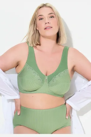 Ulla Popken Große Größen Entlastungs-BH, Damen, , Größe: 100C, Synthetische Fasern/Baumwolle