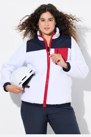 Ulla Popken Große Größen Teddyfleece-Jacke, Damen, , Größe: 42/44, Polyester