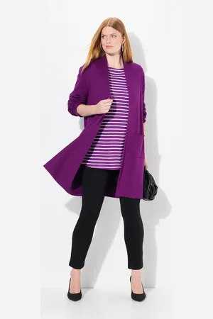 Ulla Popken Große Größen Strickjacke, Damen, , Größe: 42/44, Viskose/Polyester