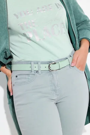Ulla Popken Große Größen Ledergürtel, Damen, , Größe: 95, Leder