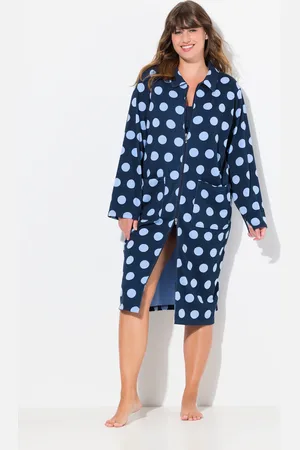 Ulla Popken Große Größen Bademantel, Damen, , Größe: 42/44, Baumwolle/Polyester