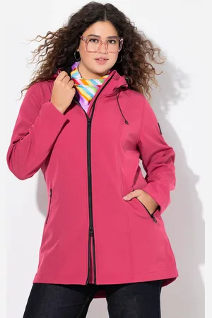 Ulla Popken Große Größen HYPRAR Long-Softshelljacke, Damen, , Größe: 42/44, Polyester