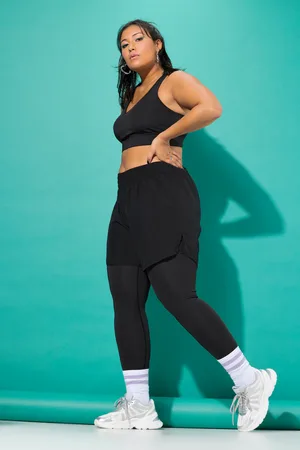 STUDIO UNTOLD Große Größen Sport-Tights mit Shorts, Damen, , Größe: 42/44, Polyester/Elasthan