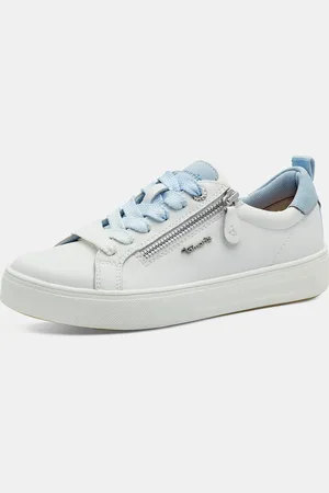 Ulla Popken Tamaris Comfort Leder-Sneaker, Damen, , Größe: 37, Sonstige/Leder/Synthetische Fasern