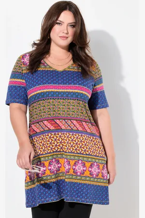 Ulla Popken Große Größen Longshirt, Damen, , Größe: 46/48, Baumwolle