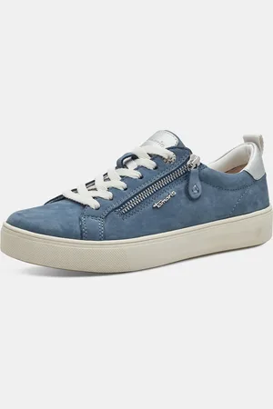 Ulla Popken Tamaris Comfort Leder-Sneaker, Damen, , Größe: 37, Sonstige/Leder/Synthetische Fasern
