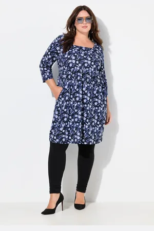 Ulla Popken Große Größen Longshirt, Damen, , Größe: 42/44, Baumwolle