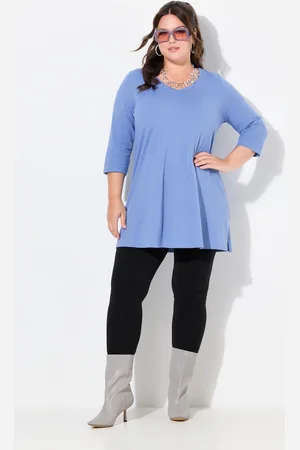 Ulla Popken Große Größen Longshirt, Damen, , Größe: 46/48, Baumwolle