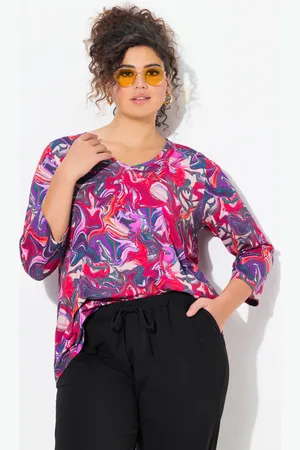 Ulla Popken Große Größen Longshirt, Damen, , Größe: 46/48, Baumwolle
