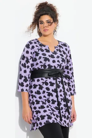 Ulla Popken Große Größen Longshirt, Damen, , Größe: 46/48, Polyester
