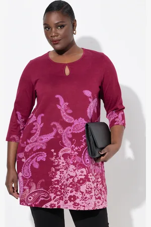 Ulla Popken Große Größen Longshirt, Damen, , Größe: 42/44, Baumwolle