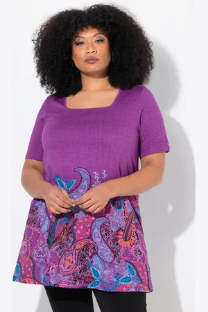 Ulla Popken Große Größen Longshirt, Damen, , Größe: 42/44, Baumwolle