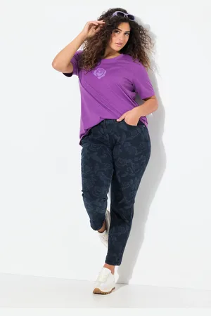 Ulla Popken Große Größen Boyfriend-Jeans, Damen, , Größe: 42, Baumwolle/Polyester