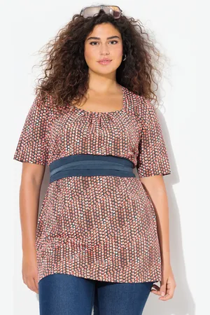Ulla Popken Große Größen Longshirt, Damen, , Größe: 42/44, Baumwolle