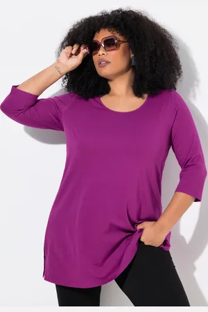 Ulla Popken Große Größen Longshirt, Damen, , Größe: 50/52, Baumwolle