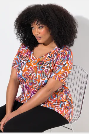 Ulla Popken Große Größen Longshirt, Damen, , Größe: 50/52, Baumwolle