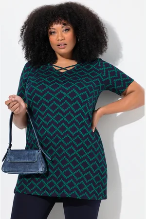Ulla Popken Große Größen Longshirt, Damen, , Größe: 46/48, Baumwolle
