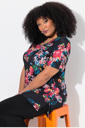 Ulla Popken Große Größen Longshirt, Damen, , Größe: 54/56, Polyester