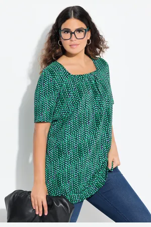 Ulla Popken Große Größen Longshirt, Damen, , Größe: 42/44, Baumwolle