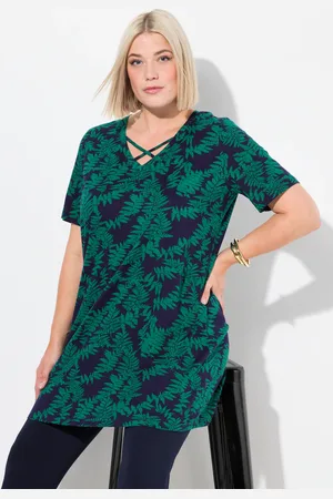 Ulla Popken Große Größen Longshirt, Damen, , Größe: 42/44, Baumwolle