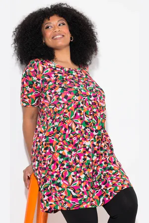 Ulla Popken Große Größen Longshirt, Damen, , Größe: 50/52, Baumwolle