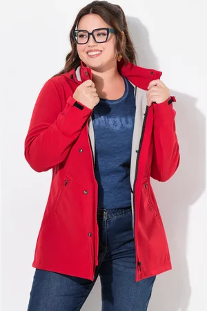 Ulla Popken Große Größen HYPRAR Softshell-Longjacke, Damen, , Größe: 46/48, Polyester