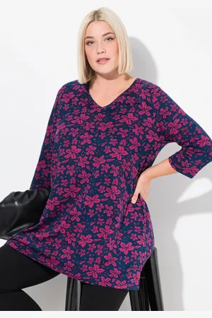 Ulla Popken Große Größen Longshirt, Damen, , Größe: 46/48, Baumwolle
