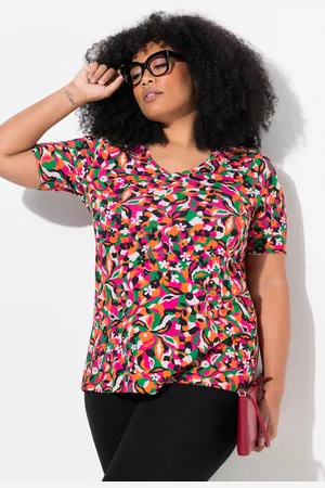 Ulla Popken Große Größen Longshirt, Damen, , Größe: 50/52, Baumwolle