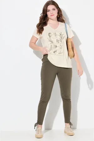 Ulla Popken Große Größen Leggings, Damen, , Größe: 42/44, Baumwolle