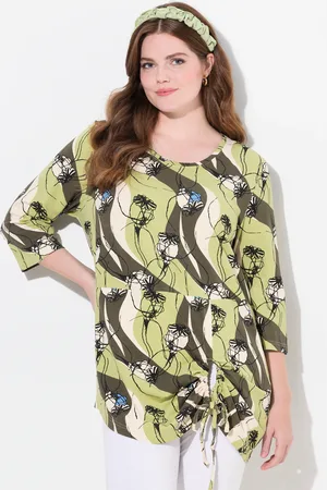 Ulla Popken Große Größen Longshirt, Damen, , Größe: 42/44, Baumwolle