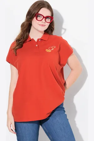 Ulla Popken Große Größen Poloshirt, Damen, , Größe: 42/44, Baumwolle