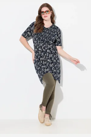 Ulla Popken Große Größen Longshirt, Damen, , Größe: 42/44, Baumwolle