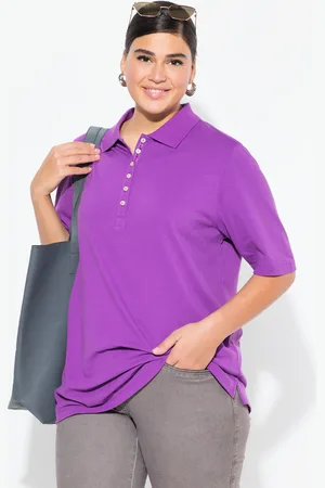 Ulla Popken Große Größen Poloshirt, Damen, , Größe: 46/48, Baumwolle