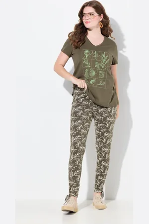 Ulla Popken Große Größen Leggings, Damen, , Größe: 42/44, Baumwolle